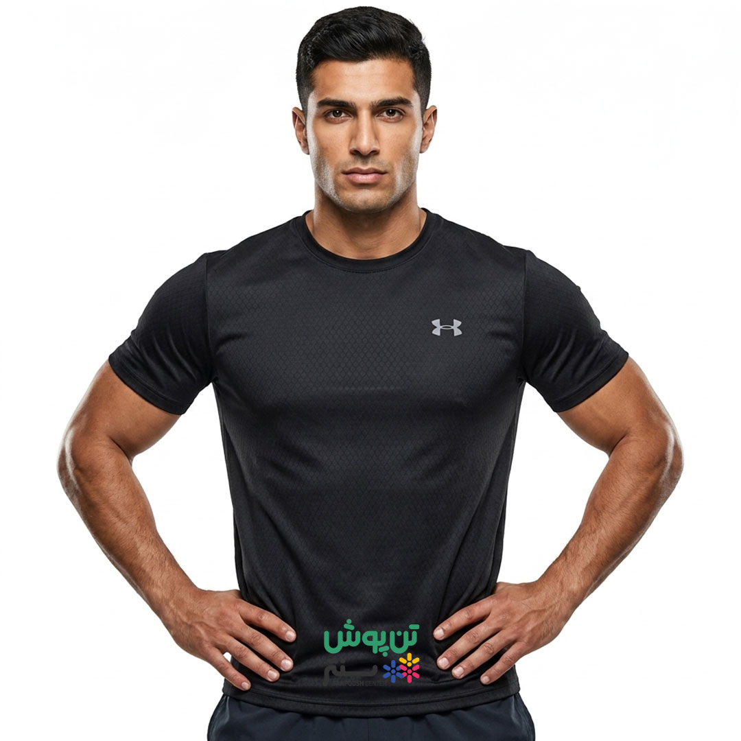 تی‌ شرت ورزشی آستین کوتاه مردانه آندر آرمور UNDER ARMOUR – مشکی