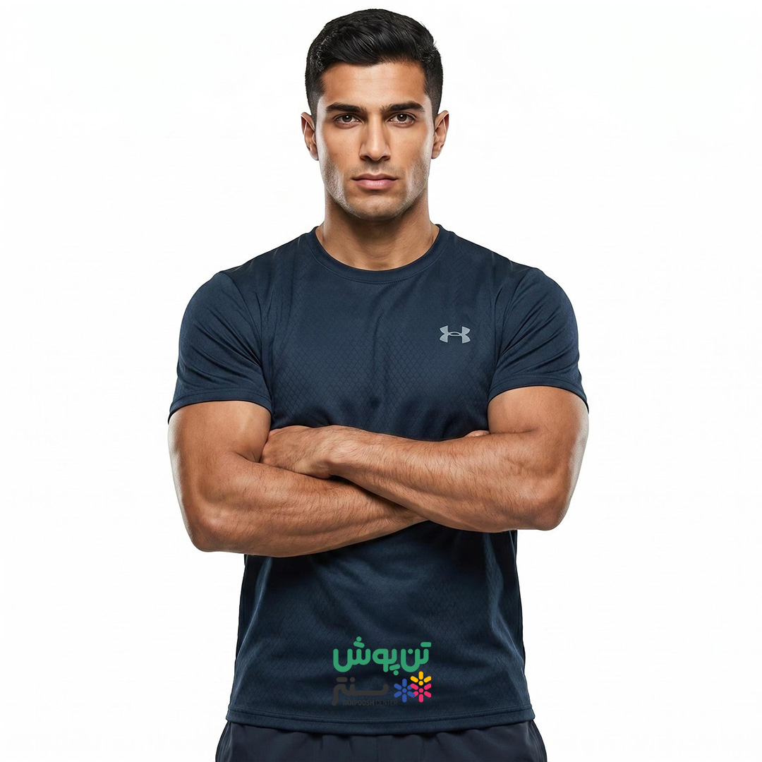 تی‌ شرت ورزشی آستین کوتاه مردانه آندر آرمور UNDER ARMOUR – سرمه ای